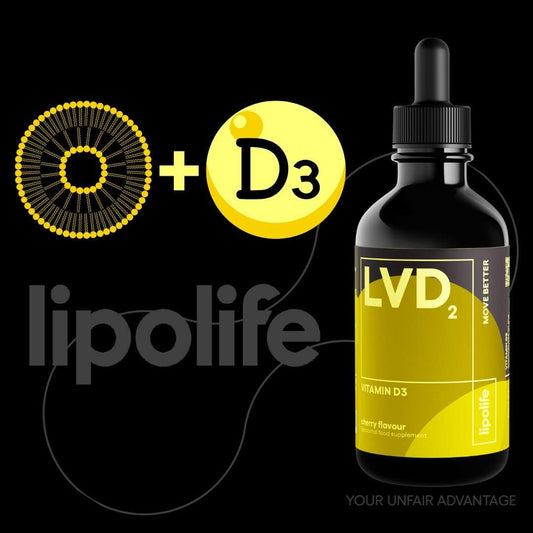 liposomal Vegan Vitamin D3 Supplement | Highly absorbable Plant sourced D3 | Manufactured in UK to cGMP Standards | lipolife | 60 Servings. 1000IU. LVD2