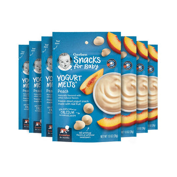 Gerber Baby Snacks Yogurt Melts, Peach, 1 Ounce (Pack of 7)