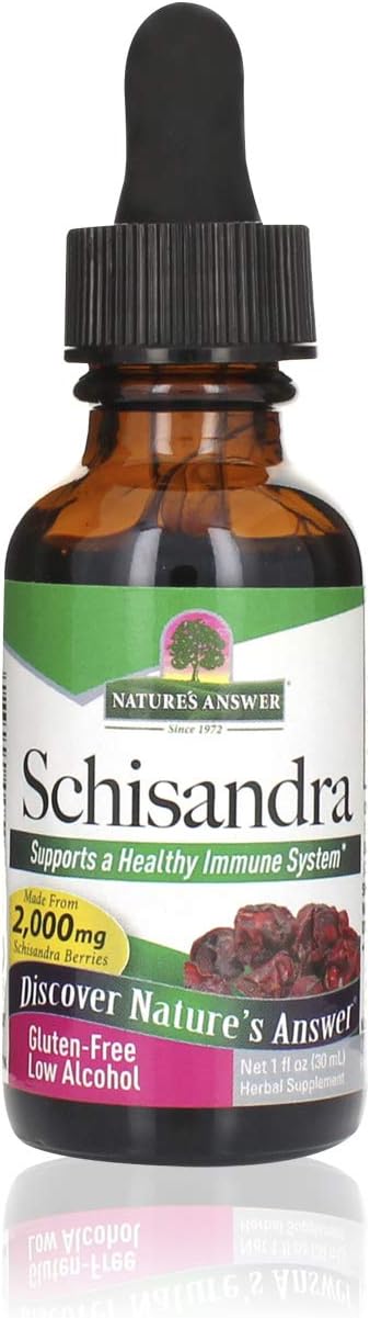 Nature'S Answer Schisandra Berry Extract With Organic Alcohol, 1-  | Digestive Health Support | Promotes Cognitive Improvement | Natural Stress Reliever
