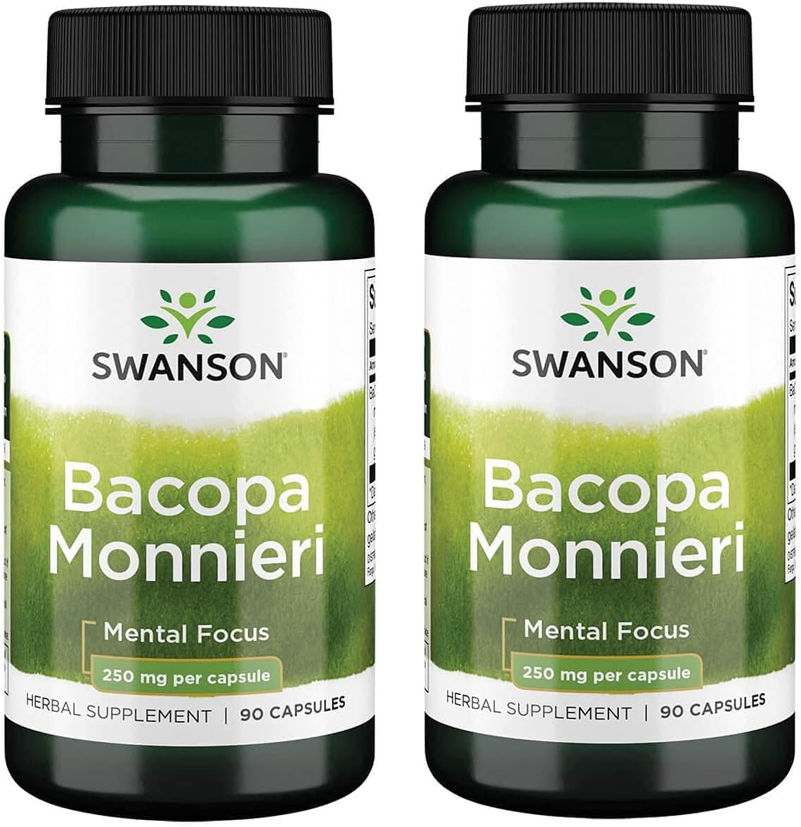 Swanson Bacopa Monnieri Extract Bacognize 250 Milligrams 90 Capsules 2 Pack
