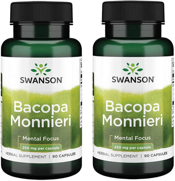Swanson Bacopa Monnieri Extract Bacognize 250 Milligrams 90 Capsules 2 Pack