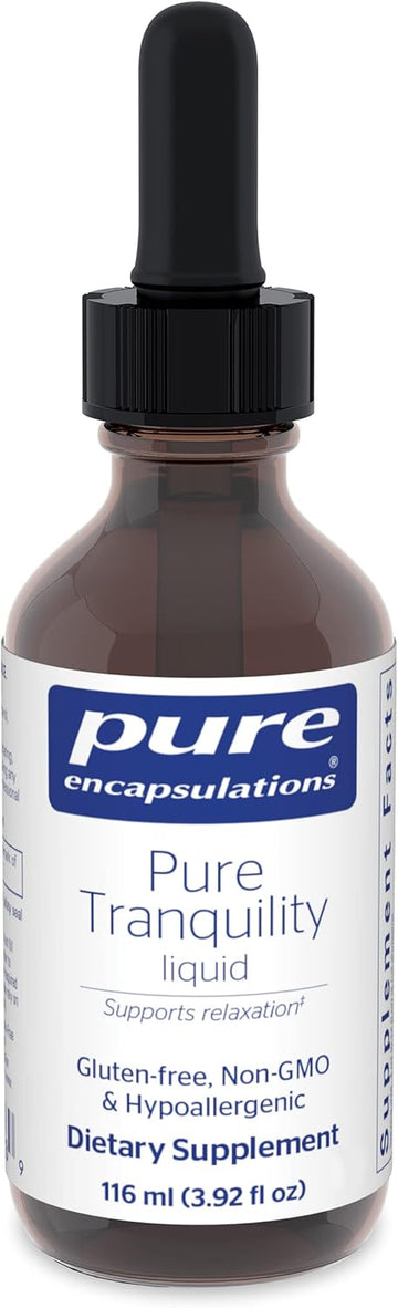 Pure Encapsulations Pure Tranquility Liquid | Hypoallergenic Supplement To Support Relaxation And Moderate Occasional Stress | 3.92 Fl. Oz