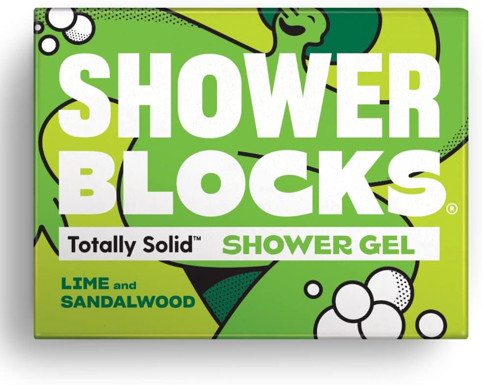 Shower Blocks - Naked Unscented Solid Shower Gel | Plastic, Cruelty And Paraben Free | Vegan | Moisturising Body Soap For The Shower