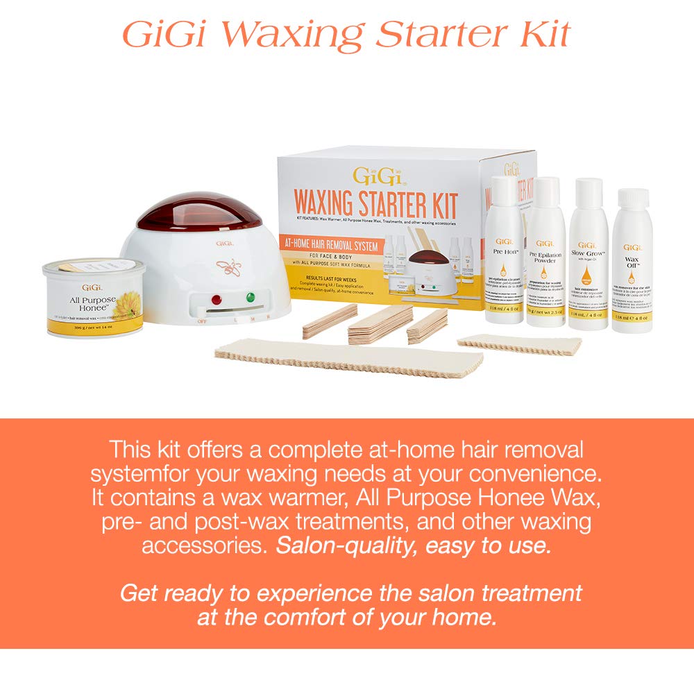 GiGi Hair Removal Waxing Starter Kit for Face and Body : Everything Else