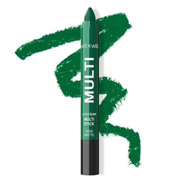 Wet N Wild Color Icon Cream Eyeliner Eyeshadow Multi-Stick, Moisturizing, Nourishing Velvety Cream-To-Powder Buildable & Blendable Formula, Cruelty-Free & Vegan - Green