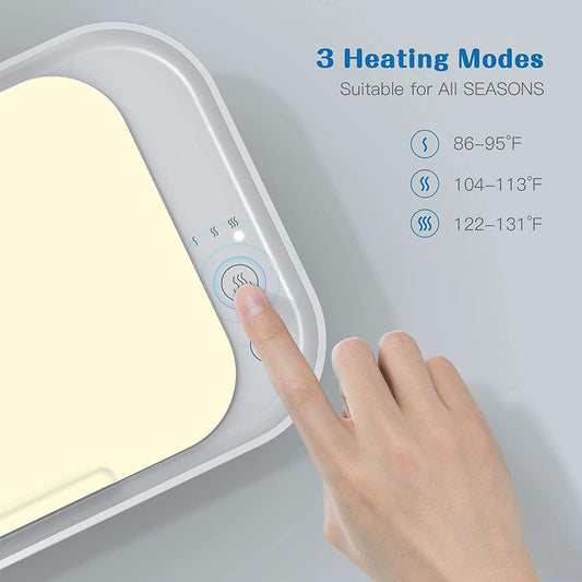 Deluxe Baby Wipe Warmer And Baby Wet Wipes Dispenser Touch Button Temperature Control With 3 Heating Modes Large Capacity Diaper Wipe Warmer(Light Yellow)