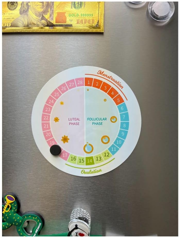 Menstrual Period Cycle Tracker Fridge Magnet for Yourself Or Special Woman : Health & Household