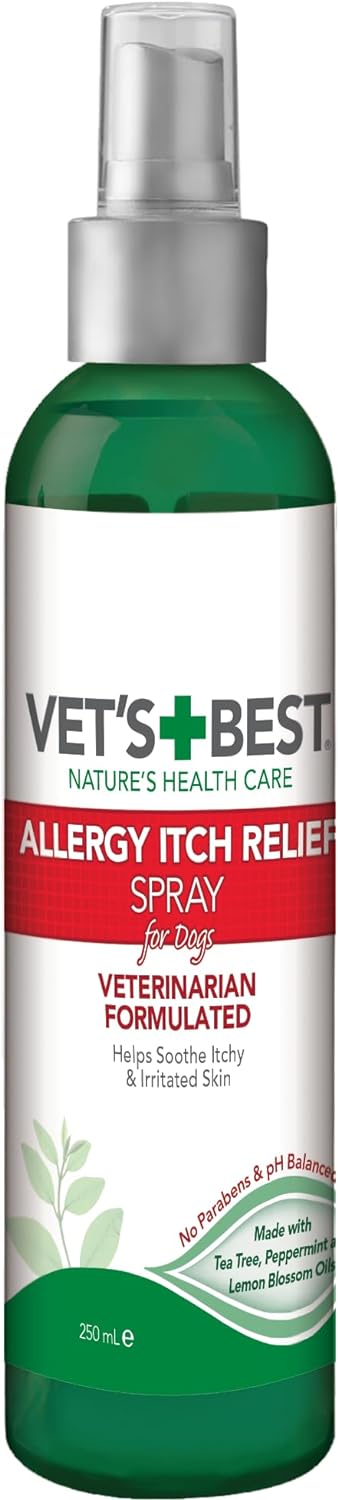 Vet'S Best Allergy Itch Relief Spray For Dogs | Soothes Dog Dry Skin | Relieves The Urge To Itch, Lick, And Scratch 235Ml3165810232