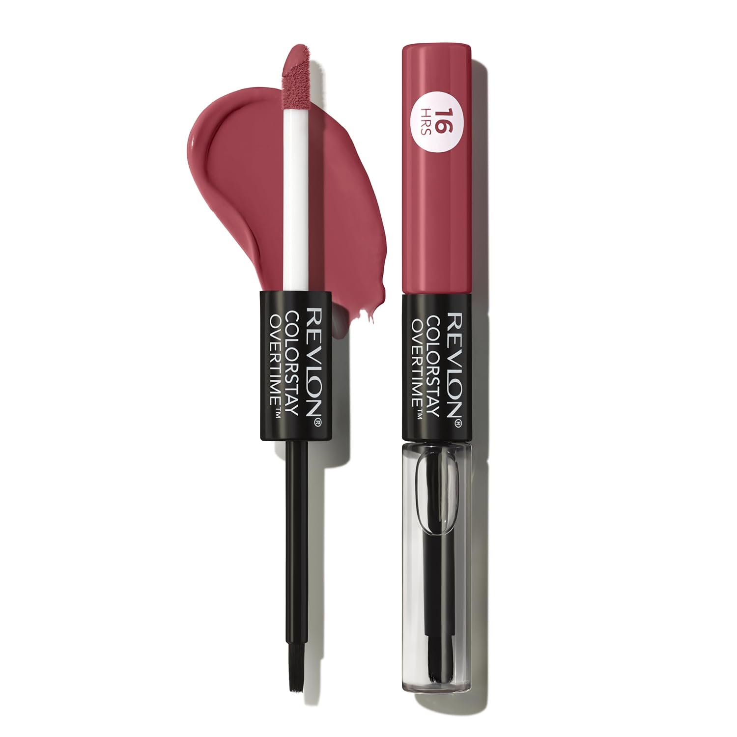 Revlon Liquid Lipstick With Clear Lip Gloss, Colorstay Overtime Lipcolor, Dual Ended With Vitamin E, 380 Always Sienna, 0.07 Fl Oz (Pack Of 1)