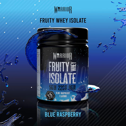 Warrior Fruity Clear Whey Isolate – Rapid Digesting Protein Powder – Refreshingly Fruit Flavoured Shakes – Easy To Drink & Consume Post Workout, Low Sugar, 15 Servings (Fruit Punch, 375G)