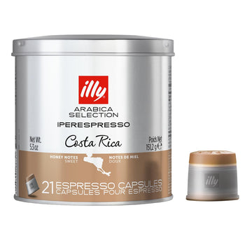 Illy Coffee, Arabica Selection Costa Rica Espresso Capsules, Single Origin, For Brewing With Iperespresso Capsule Machines, 21 Count (Pack Of 1)