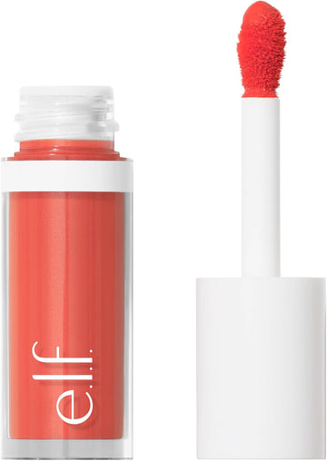 E.L.F. Camo Liquid Blush, Long-Lasting Liquid Blush For High-Pigment Colour, Creates A Soft, Dewy Finish, Vegan & Cruelty-Free, Coral Crush