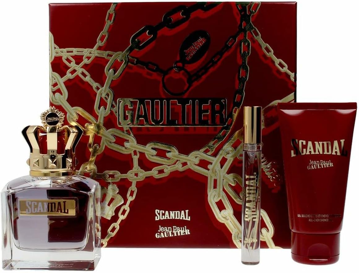 Scandal By Jean Paul Gaultier For Men - 3 Pc Gift Set 3.4Oz Edt Spray, 0.34Oz Edt Spray, 2.5Oz Shower Gel
