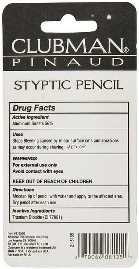 Clubman Jumbo Styptic Pencil, 1 Oz