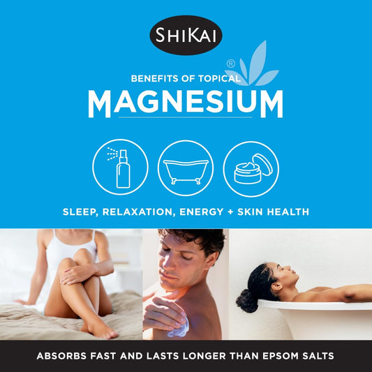 ShiKai Magnesium & Hemp Oil Body Cream (2 fl oz) | Stress Relief Lotion| Ease Muscles | Fragrance Fee