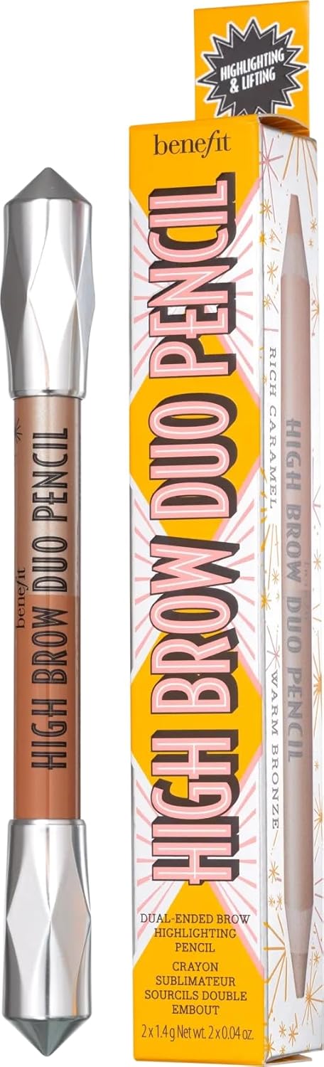 Benefit High Brow Duo Pencil - Rich Caramel (matte end) and Warm Bronze (shimmer end) - For Deep Skin Tones