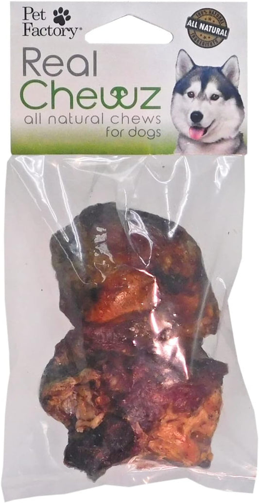 Pet Factory Real Chewz Knee Caps Dog Chew Treats, 100% All-Natural - 2 Count/1 Pack : Pet Supplies