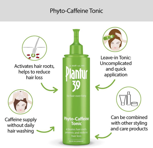 Plantur 39 Caffeine Tonic Prevents And Reduces Hair Loss 2X 200Ml | Support Hair Growth And Hair Thickening | Women Hair Care Made In Germany