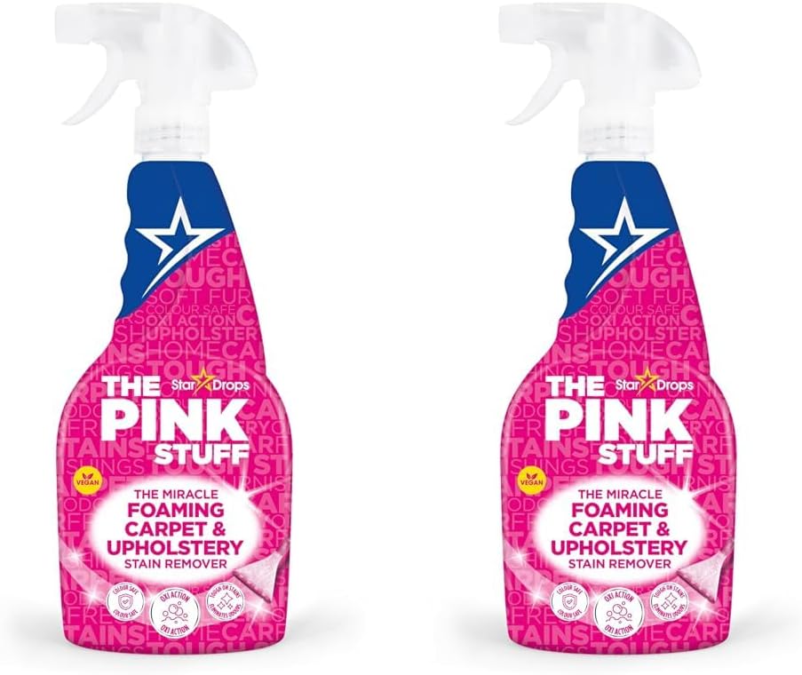 Stardrops - The Pink Stuff - The Miracle Foaming Carpet & Upholstery Stain Remover (Pack of 2) : Everything Else