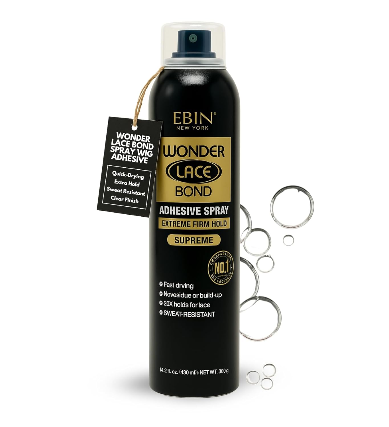 Ebin Wonder Lace Bond Wig Adhesive Spray - Supreme (14.2Oz/ 420Ml)