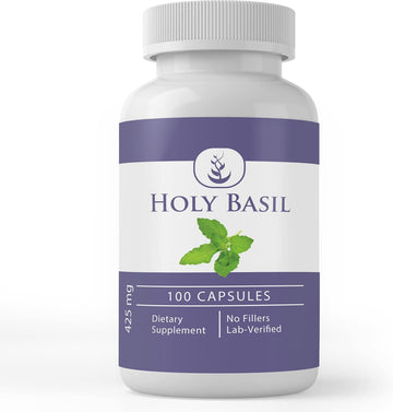 Pure Original Ingredients Holy Basil, (100 Capsules) Always Pure, No Additives Or Fillers, Lab Verified