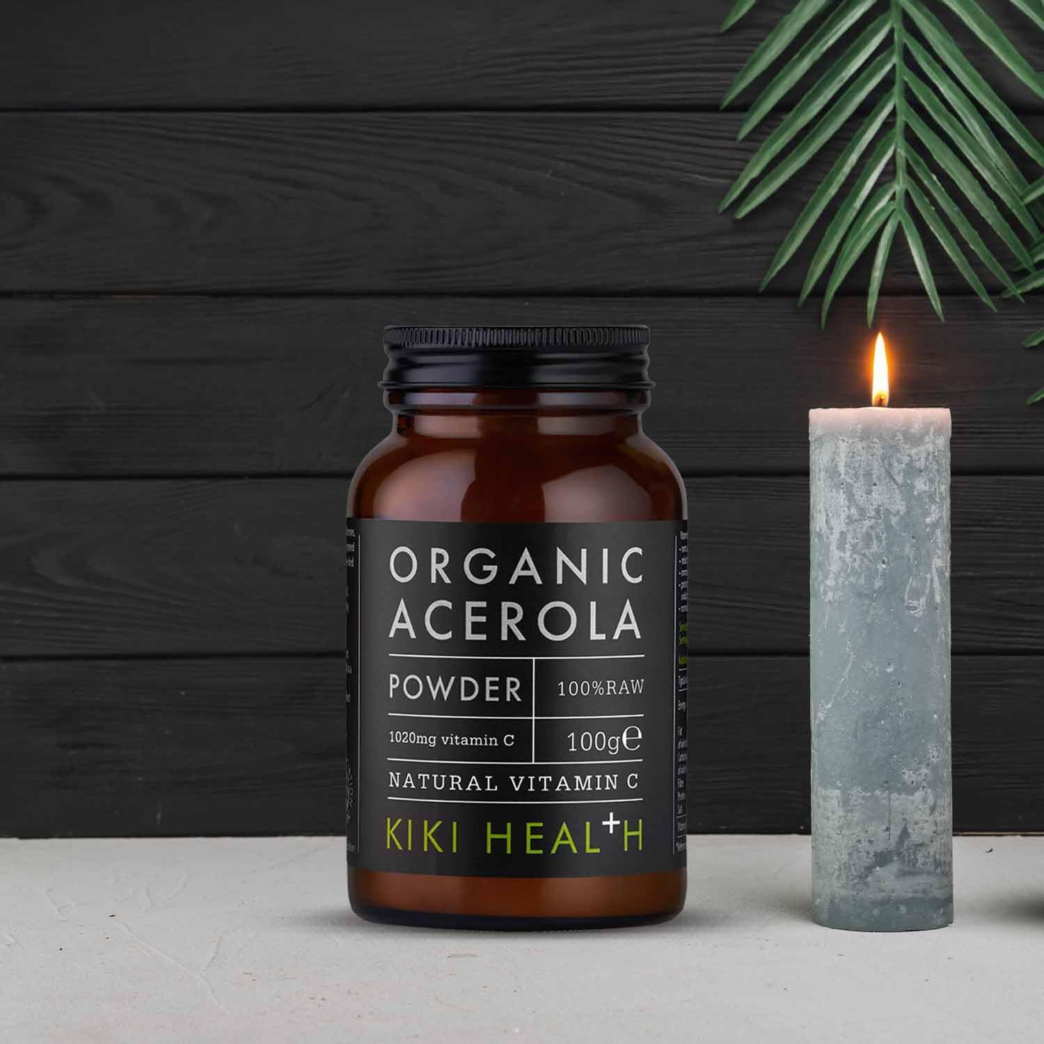 KIKI Health Organic Acerola Powder | High Vitamin C Content, Potent Antioxidant, Immune System Boost, Skin & Bones Support, Versatile & Easy to Use | Barbados Cherry Powder for Natural Wellness -100 g : Amazon.co.uk: Health & Personal Care