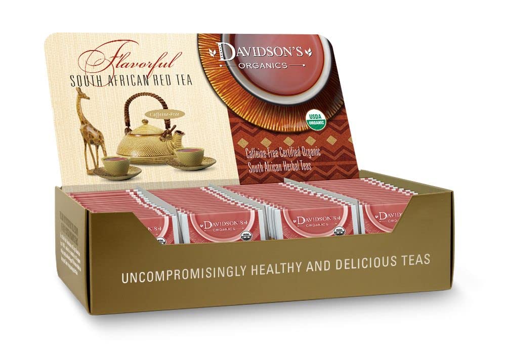 Davidson'S Organics, Red Vanilla, 100-Count Individually Wrapped Tea Bags