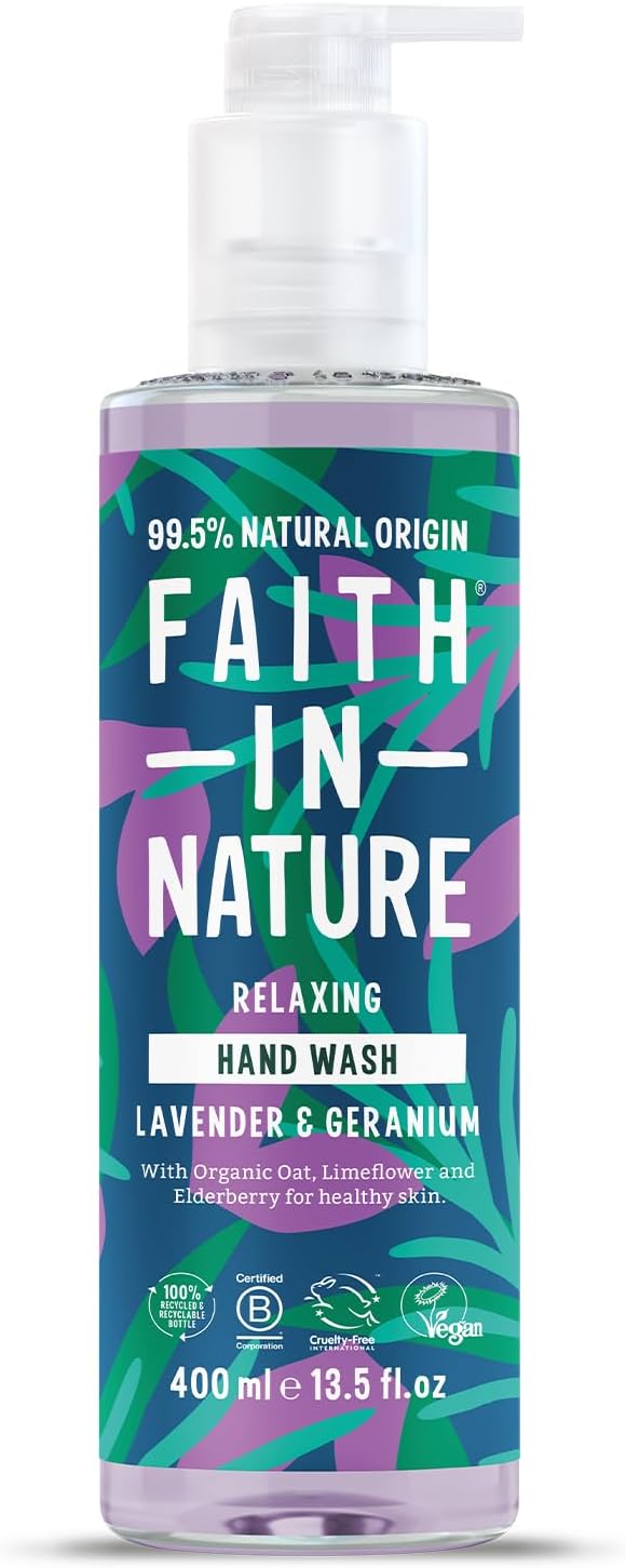 Faith In Nature Organic Coconut Liquid Hand Wash, Uplifting, Vegan And Cruelty Free, No Sls Or Parabens, 400 Ml