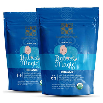 Secrets Of Tea Baby Colic Babies' Magic Tea – Organic, Natural, Safe – Calming & Soothing Relief For Baby Acid Reflux, Gas, Colic – 40 Count(2 Pack)