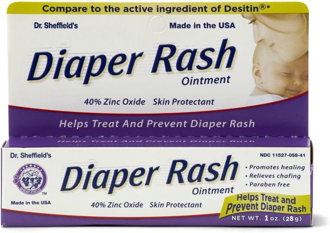 Diaper Rash Ointment Generic for Desitin 40% Zinc Oxide 2 oz 3 PACK : Baby