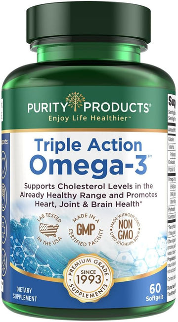 Purity Products - Triple Action Omega-3 Super Pill - 60 Softgels
