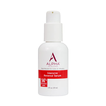 Alpha Skin Care Renewal Serum Concentrated With 14% Glycolic Aha, Intensive Rejuvenating Smoothing Serum, Gently Exfoliates, Hydrates, Evens Skin Tone For A Healthier Clear Complexion