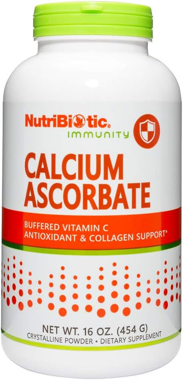 NutriBiotic Immunity Calcium Ascorbate Crystalline Powder 16 oz 454 g