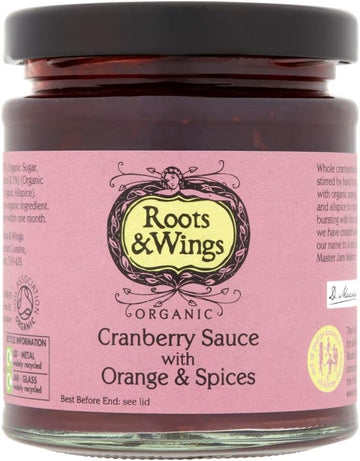 Roots And Wings Cramberry Sauce With Orange And Christmas Spices, 200G