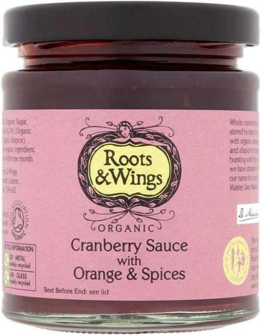Roots And Wings Cramberry Sauce With Orange And Christmas Spices, 200G