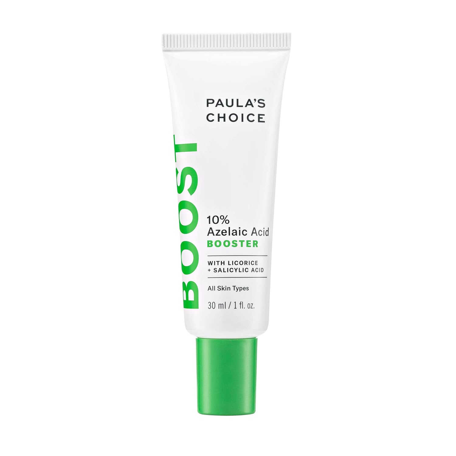 Paula's Choice BOOST 10% Azelaic Acid Booster Cream Gel, Licorice Extract & Salicylic Acid, Oil-Free Skin Brightening Serum, 1