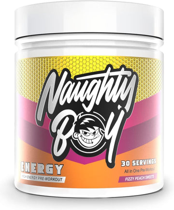 Naughty Boy High Energy Pre Workout Powder With Beta Alanine, Citrulline & Caffeine Supplements For Men & Women Clinically Dosed Energy Drink- 390G/30 Servings(Ultra Energy)