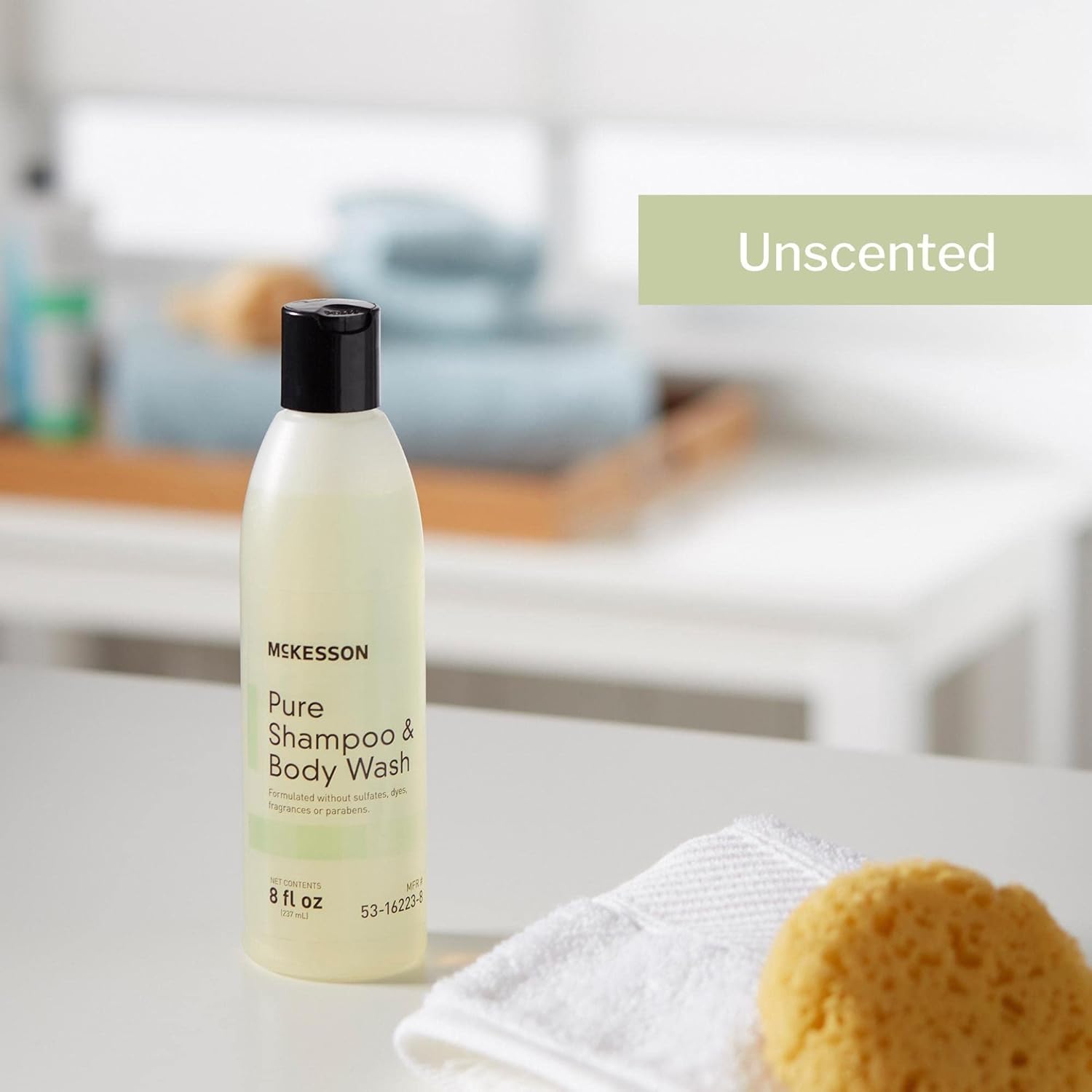 Mckesson Pure Shampoo And Body Wash, Sulfates, Dyes, Fragrance And Parabens Free, Unscented, 8 Oz, 1 Count : Beauty & Personal Care