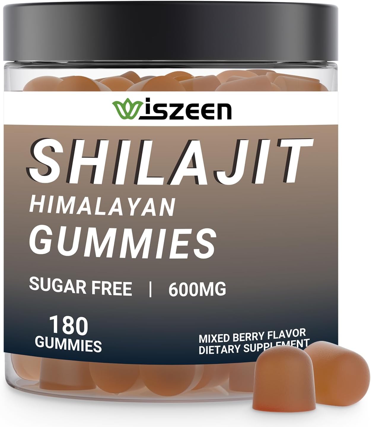 Shilajit Gummies, Shilajit For Men & Women, Sugar Free Himalayan Shilajit Gummy With Balck Seed Oil - Energy & Immunity Support