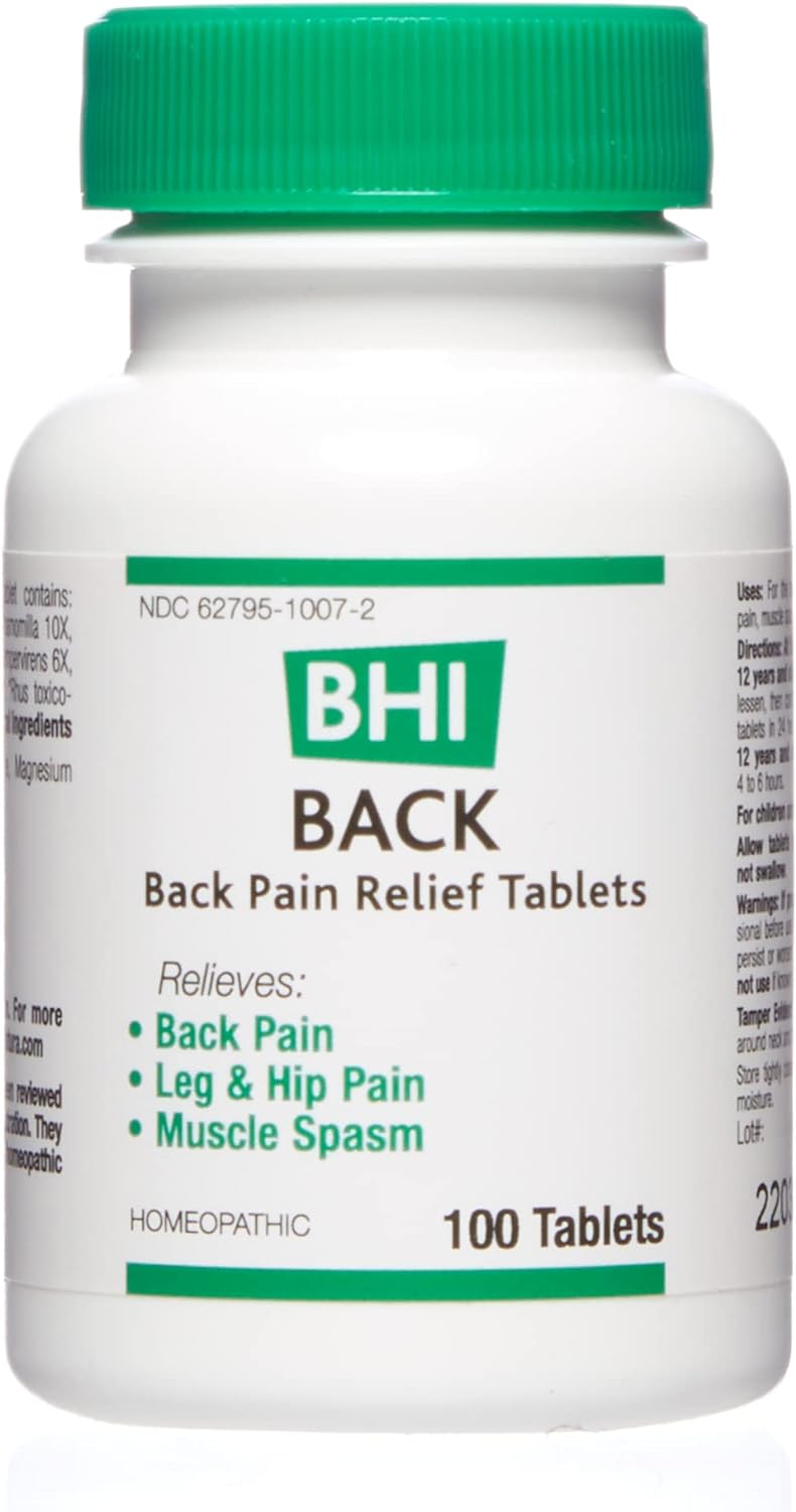 BHI Back Natural Back, Hip & Leg Pain Relief - 6 Powerful Multi-Sympto