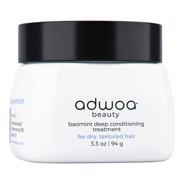 adwoa beauty Baomint™ Deep Treatment with Biotin, Baobab, Rosemary, Mint and Pumpkin Seed Oils To Aid Growth ?And Support Length Retention For Kinky, Coily and Curly Hair - 3.3 oz