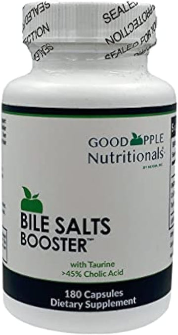 Bile Salts Booster | Supports Gallbladder/No Gallbladder | Ox Bile & Taurine Gallbladder Supplement | Gas & Bloating | Digestive Aid Especially Fats | 180 Capsules - 110 Mg