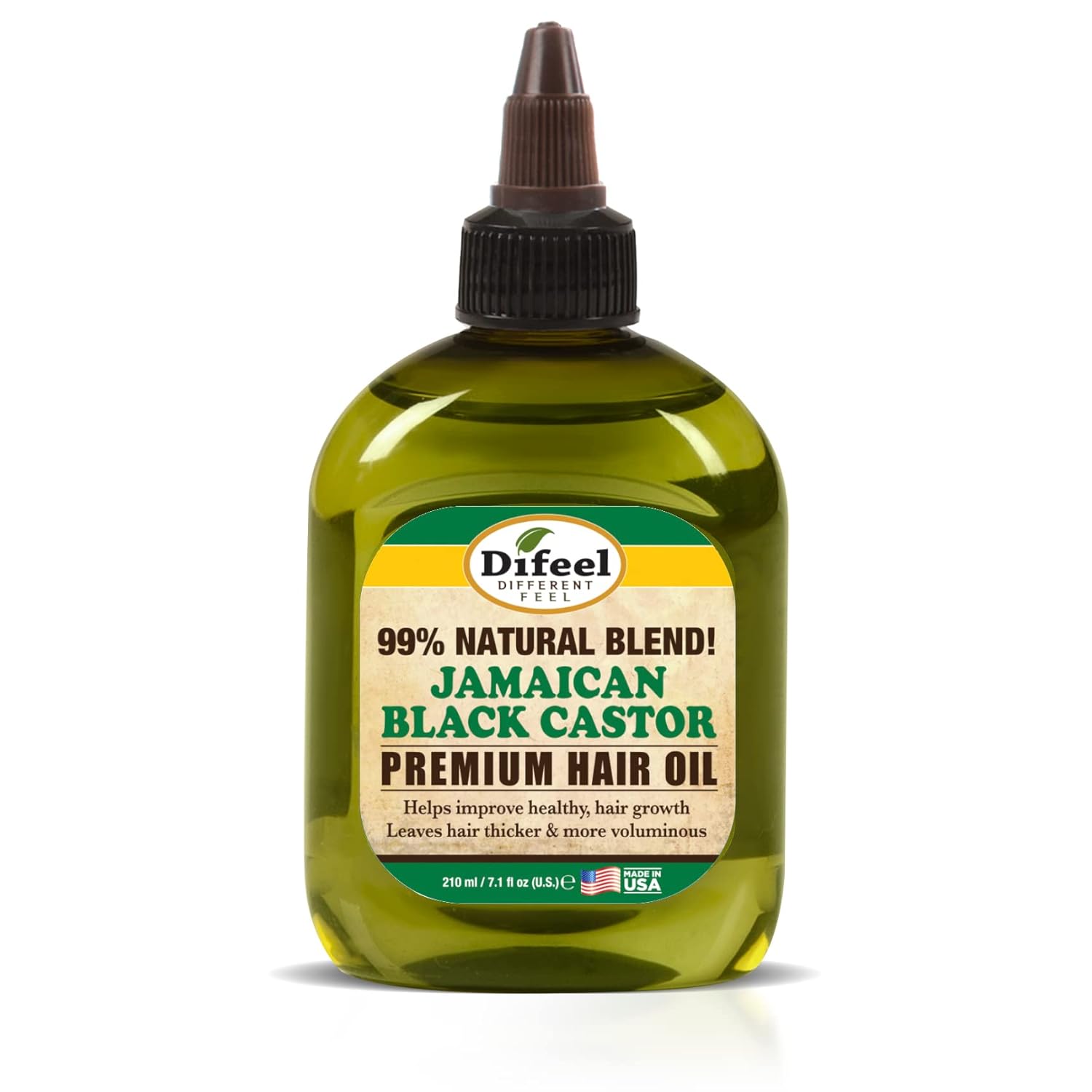 Difeel Premium Natural Jamaican Black Castor Hair Oil 7.1 Oz - Jamaican Black Castor Oil For Hair Growth