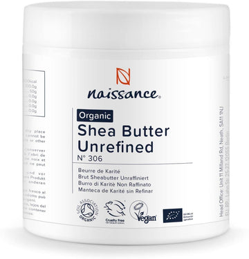 Naissance Organic Shea Butter (no. 306) 500g - Pure, Natural, Certified Organic, Unrefined, Hand Kneaded, Vegan & Fragrance Free