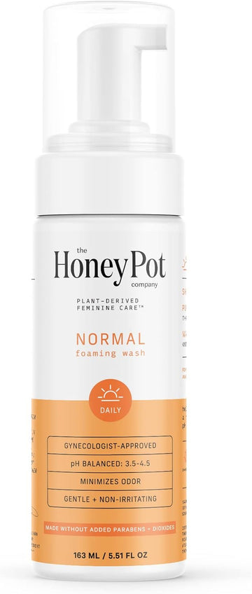 The Honey Pot Company - Feminine Wash - Herbal Infused Feminine Hygiene Wash For Sensitive Skin Types - Ph Balanced Plant Based Feminine Products - Normal - 5.51 Fluid Oz