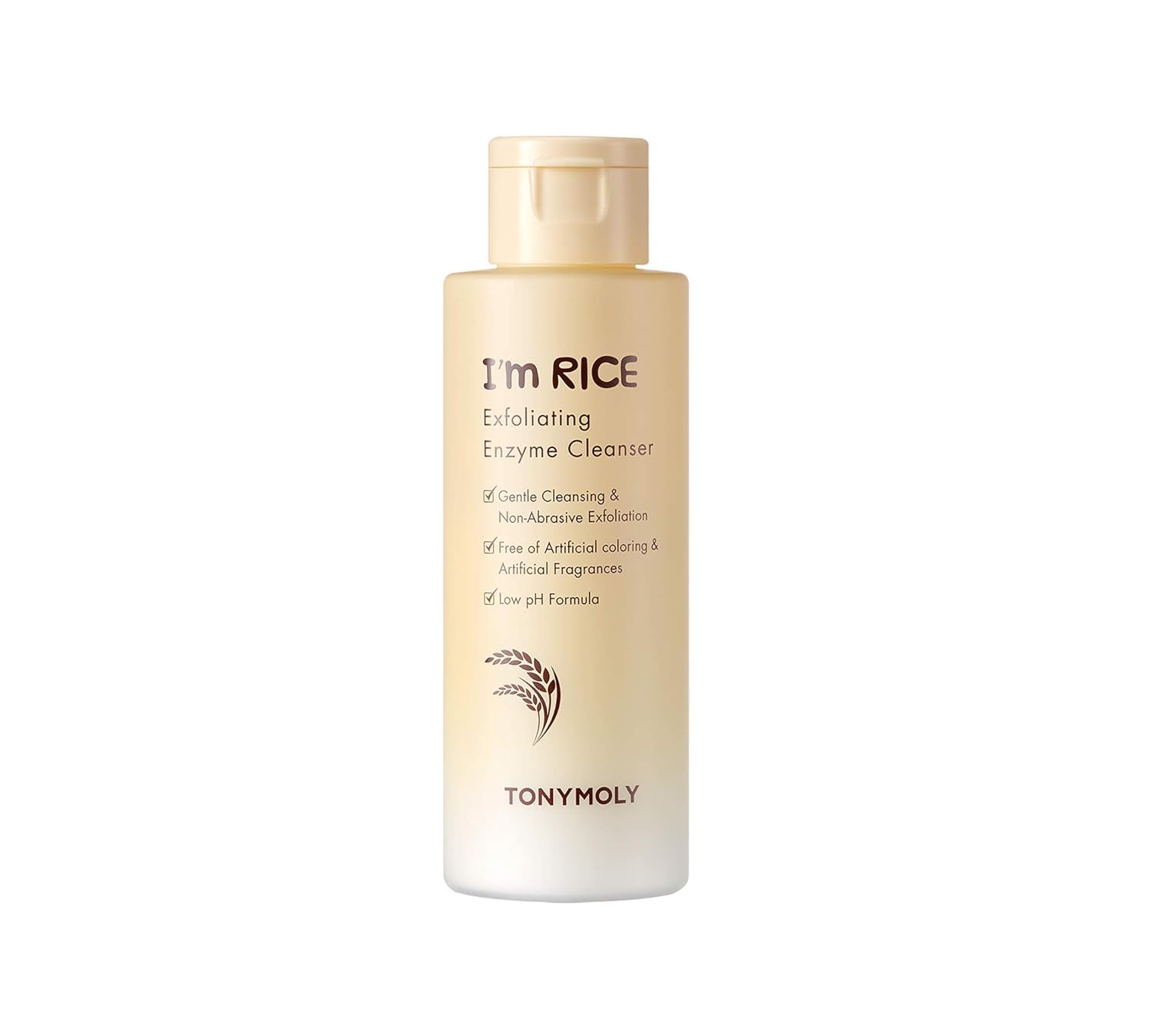 Tonymoly I'M Rice Exfoliating Enzyme Cleanser, Enzyme Powder Face Wash, All-In-One Waterless Gentle Rice Polishing & Exfoliating Face Wash, 50 G