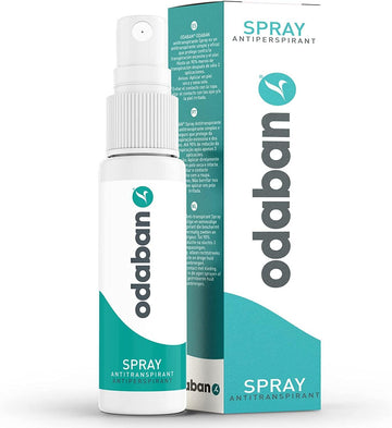 Odaban Antiperspirant Deodorant Spray, Clinical Strength Aluminium Chloride Strong Antiperspirant Hyperhidrosis Treatment Sleep Spray For Excessive Sweating, 2-Pack 30 Ml