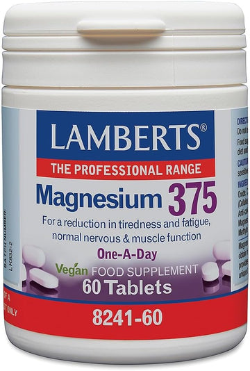 Lamberts Magnesium 375Mg 60 Tablets - High Strength Mineral Supplement