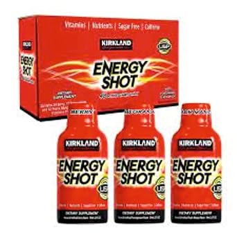 Kirkland Signature Energy Shot (48 Count), "24 Berry, 12 Pomegranate, & 12 Orange, 2   each, 48 Count (Pack of 1)