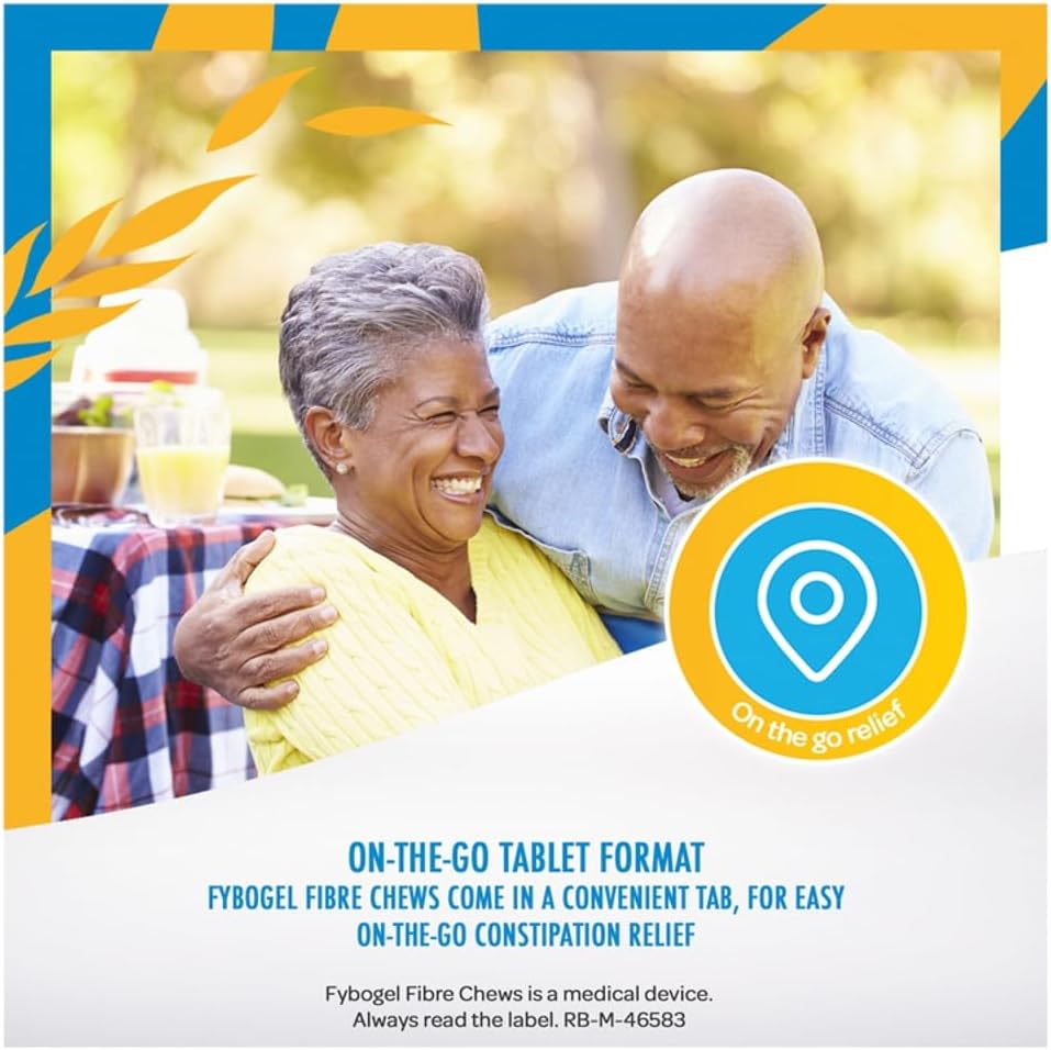 Fybogel Citrus Fibre Chews, 30 Tablets - Constipation Relief, Maintains Regularity : Amazon.co.uk: Health & Personal Care